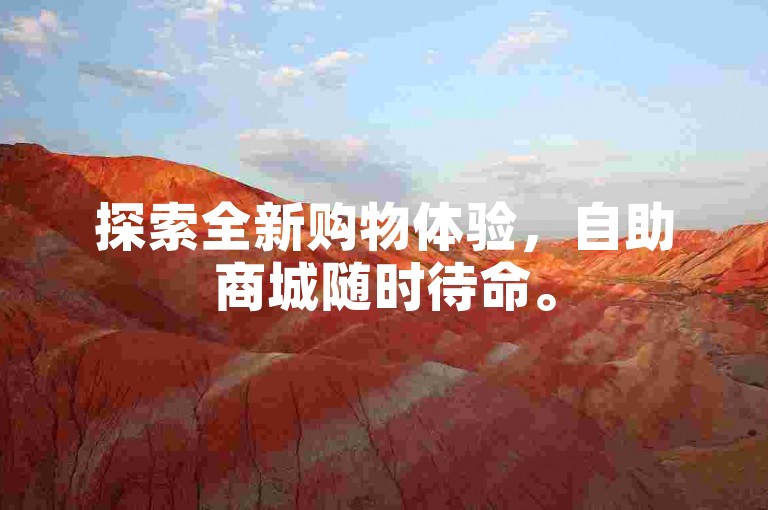 探索全新购物体验，自助商城随时待命。