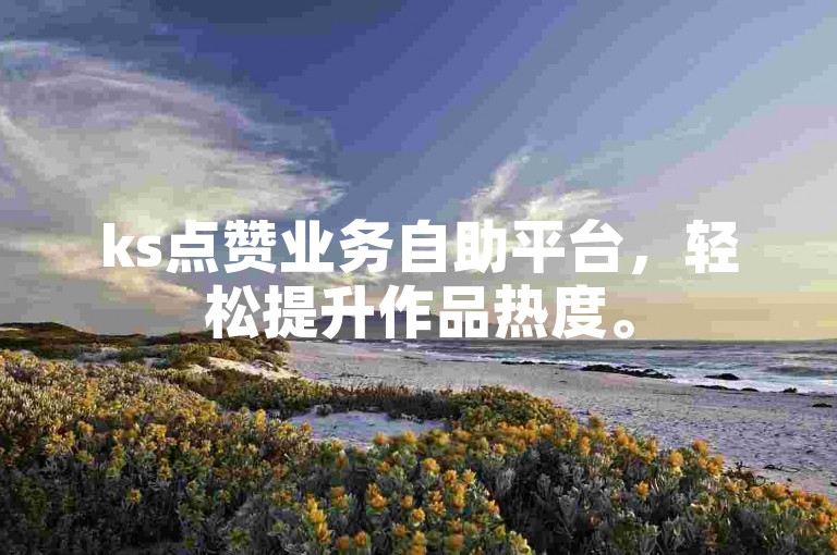 ks点赞业务自助平台，轻松提升作品热度。