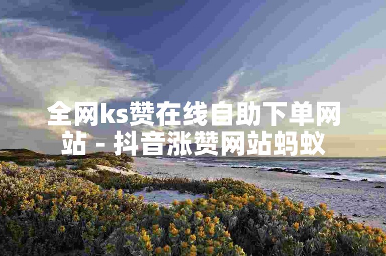 全网ks赞在线自助下单网站 - 抖音涨赞网站蚂蚁