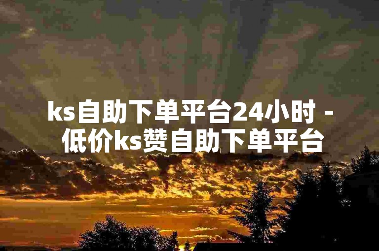 ks自助下单平台24小时 - 低价ks赞自助下单平台