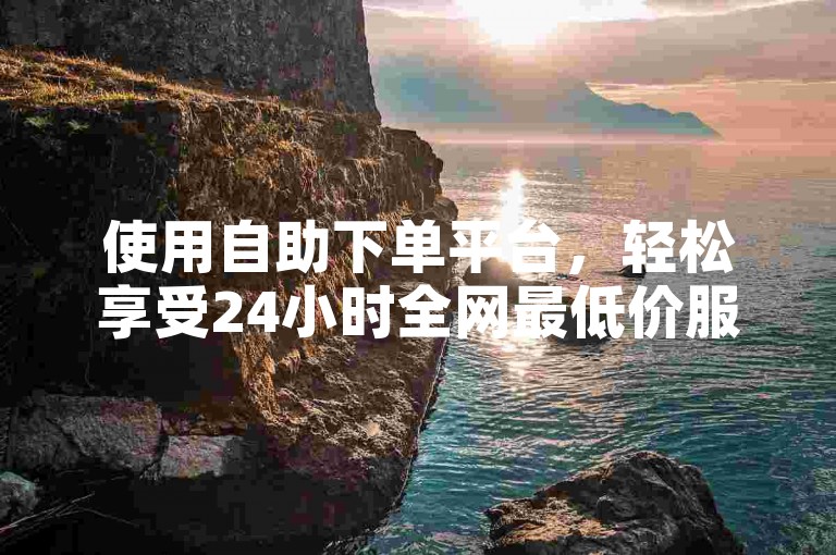 使用自助下单平台，轻松享受24小时全网最低价服务。