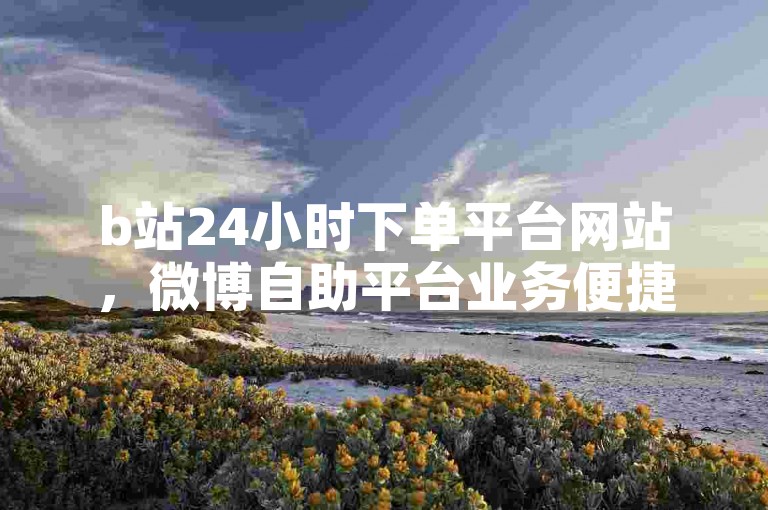 b站24小时下单平台网站，微博自助平台业务便捷高效。
