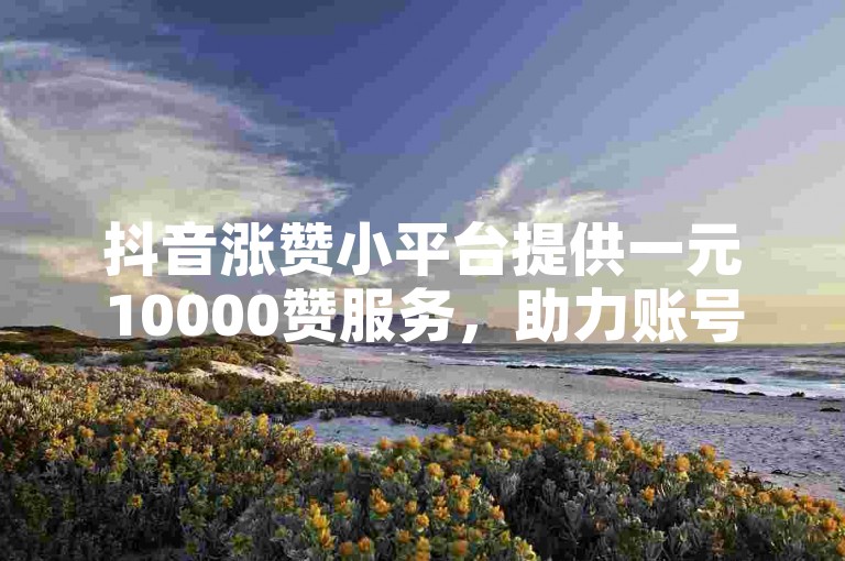 抖音涨赞小平台提供一元10000赞服务，助力账号快速提升人气。