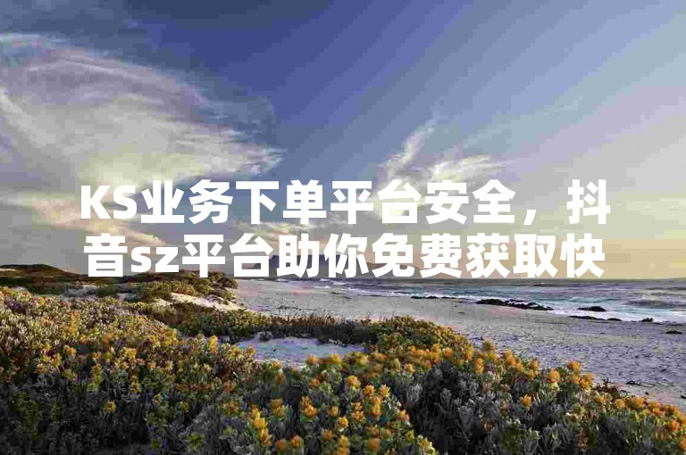 KS业务下单平台安全，抖音sz平台助你免费获取快手播放量。