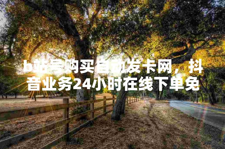 b站号购买自动发卡网，抖音业务24小时在线下单免费。