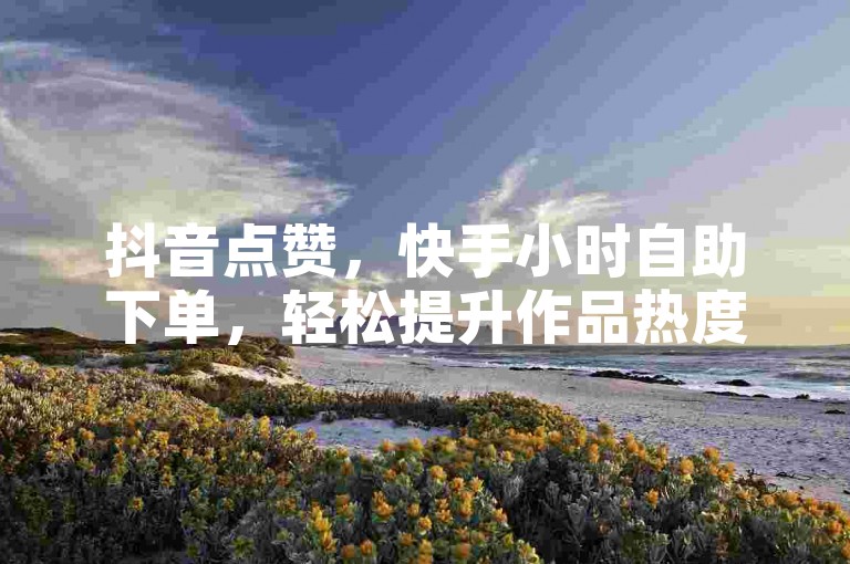 抖音点赞，快手小时自助下单，轻松提升作品热度。