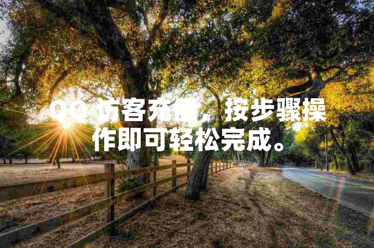 QQ 访客充值，按步骤操作即可轻松完成。