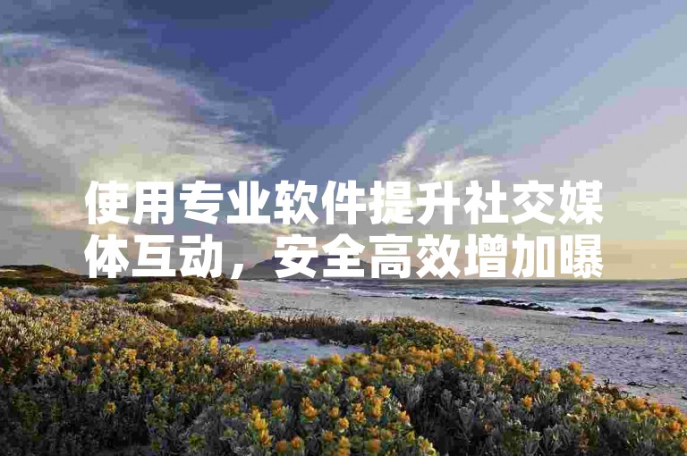 使用专业软件提升社交媒体互动，安全高效增加曝光度。