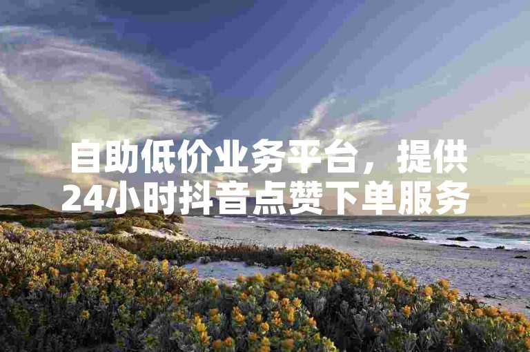 自助低价业务平台，提供24小时抖音点赞下单服务。