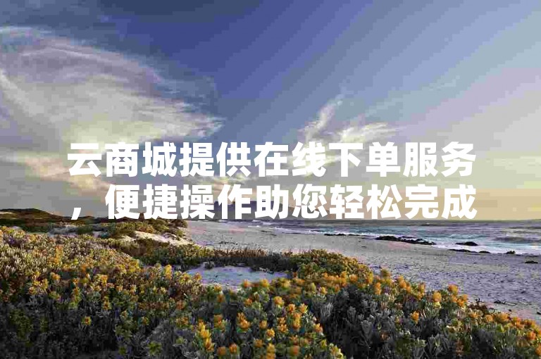 云商城提供在线下单服务，便捷操作助您轻松完成微博播放量下单。