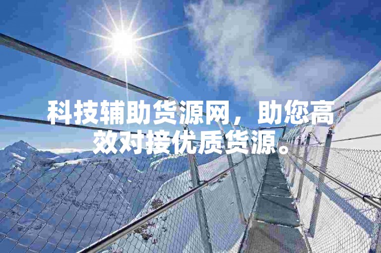 科技辅助货源网，助您高效对接优质货源。