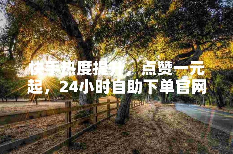 快手热度提升，点赞一元起，24小时自助下单官网链接，QQ空间业务网独家揭秘。