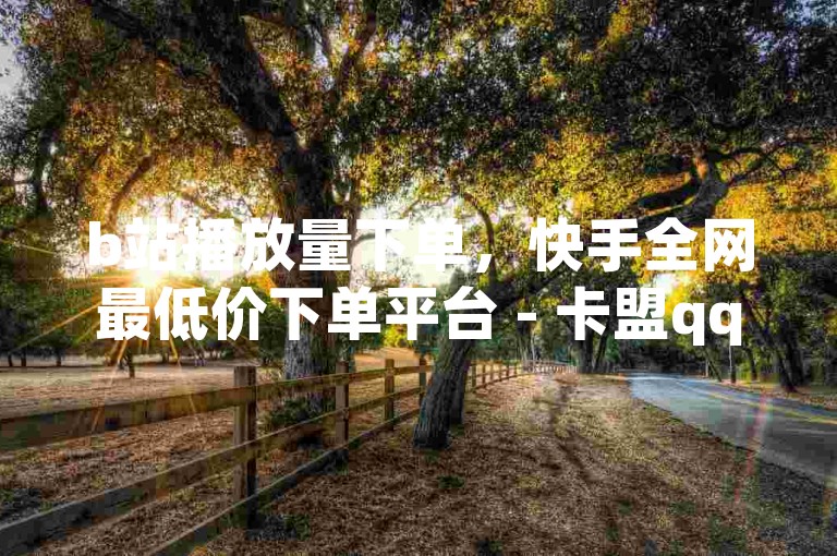 b站播放量下单，快手全网最低价下单平台 - 卡盟qq业务 - KS低价作品双击。