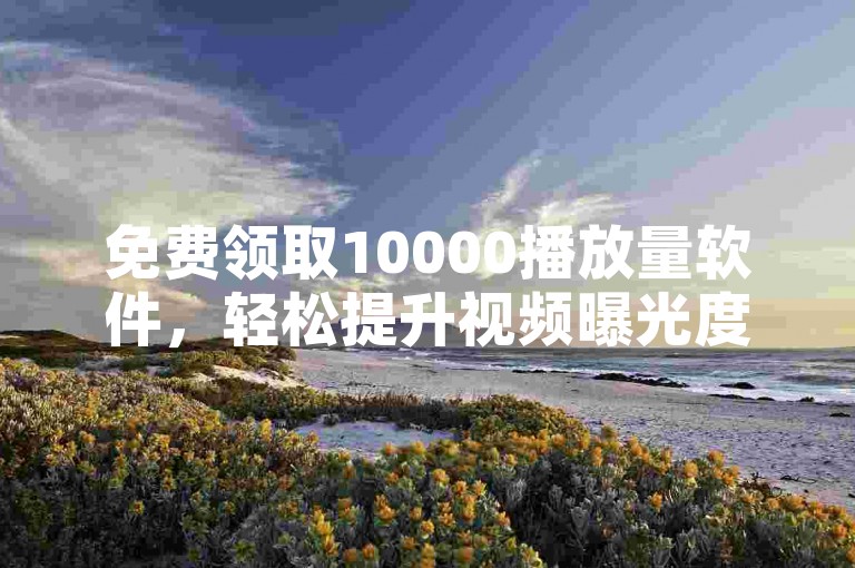 免费领取10000播放量软件，轻松提升视频曝光度！