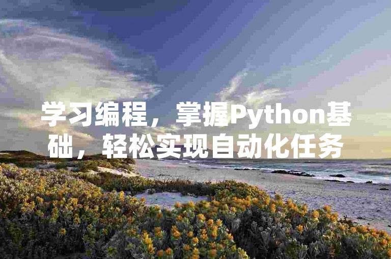 学习编程，掌握Python基础，轻松实现自动化任务。