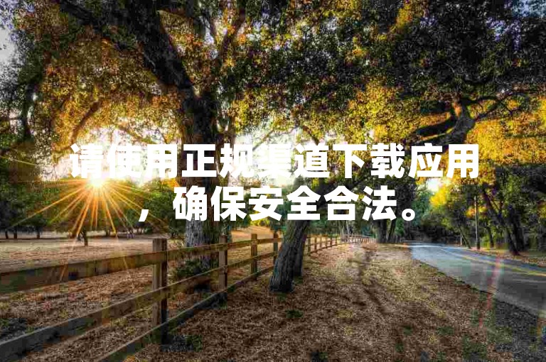 请使用正规渠道下载应用，确保安全合法。