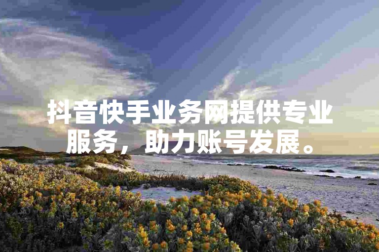 抖音快手业务网提供专业服务，助力账号发展。