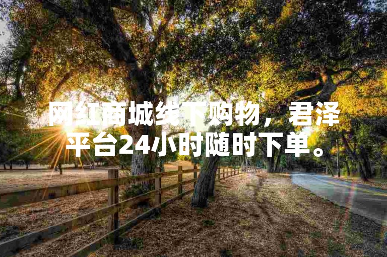 网红商城线下购物，君泽平台24小时随时下单。