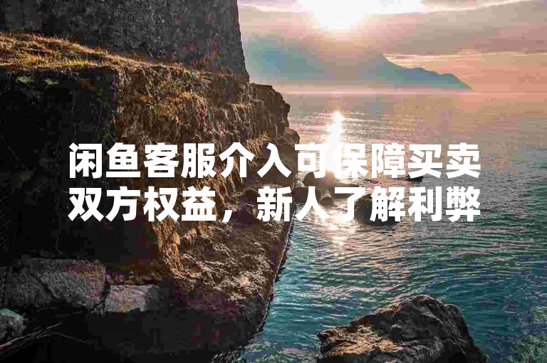 闲鱼客服介入可保障买卖双方权益，新人了解利弊能更好应对。