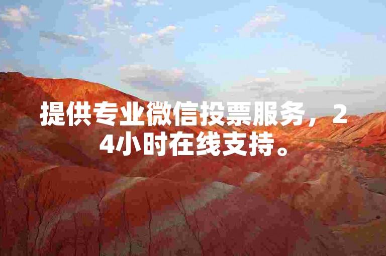 提供专业微信投票服务，24小时在线支持。