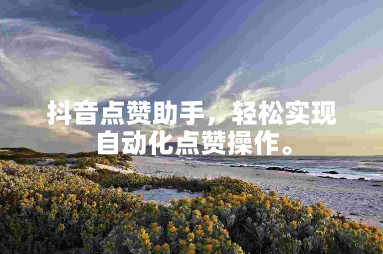 抖音点赞助手，轻松实现自动化点赞操作。