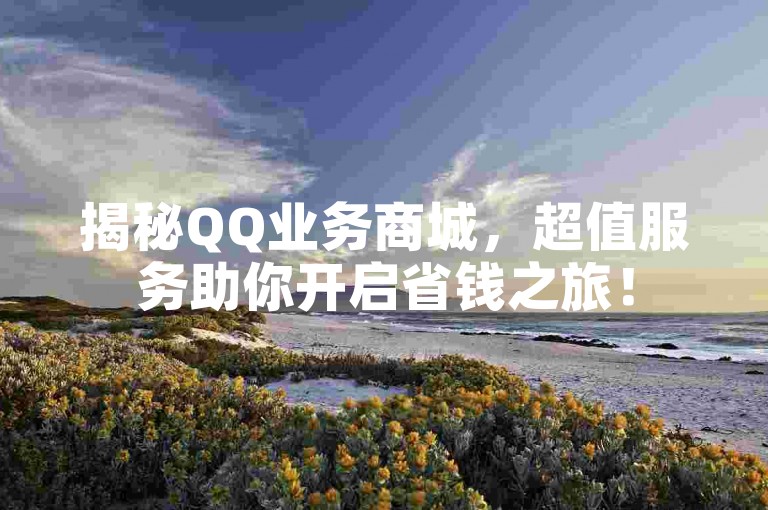 揭秘QQ业务商城，超值服务助你开启省钱之旅！