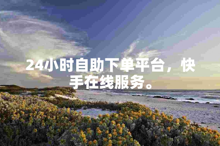 24小时自助下单平台，快手在线服务。