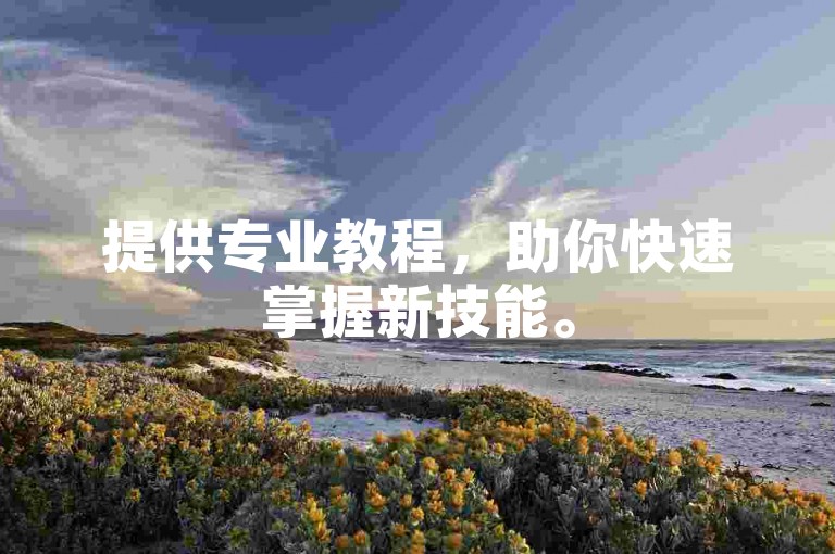 提供专业教程，助你快速掌握新技能。