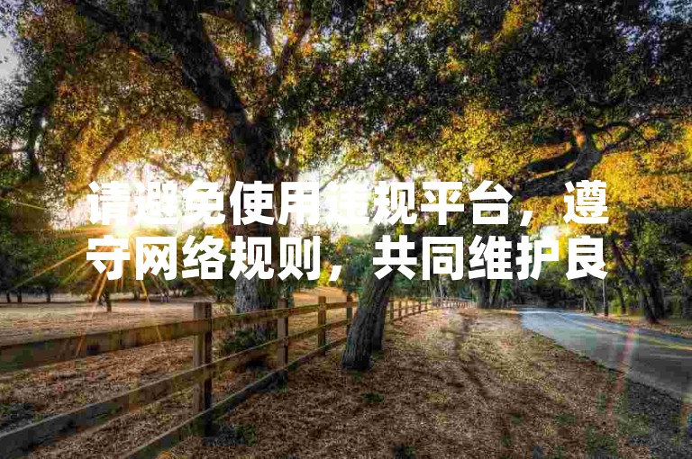请避免使用违规平台，遵守网络规则，共同维护良好环境。