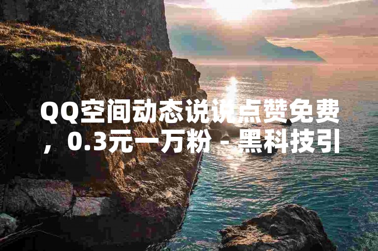 QQ空间动态说说点赞免费，0.3元一万粉 - 黑科技引流工具 - 卡盟发卡电子客票怎么用。