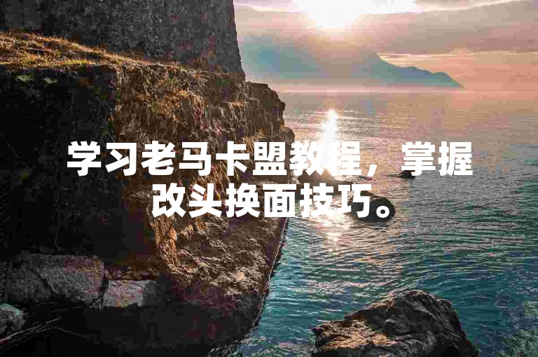 学习老马卡盟教程，掌握改头换面技巧。